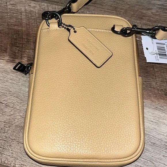 Coach Tan Crossbody Bag with Colorful Mushroom Design - Picture 10 of 16